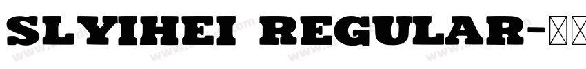 Slyihei Regular字体转换